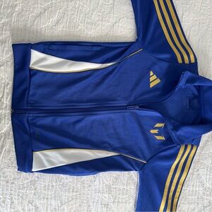 Adidas Kids Blue and Gold Soccer Jacket